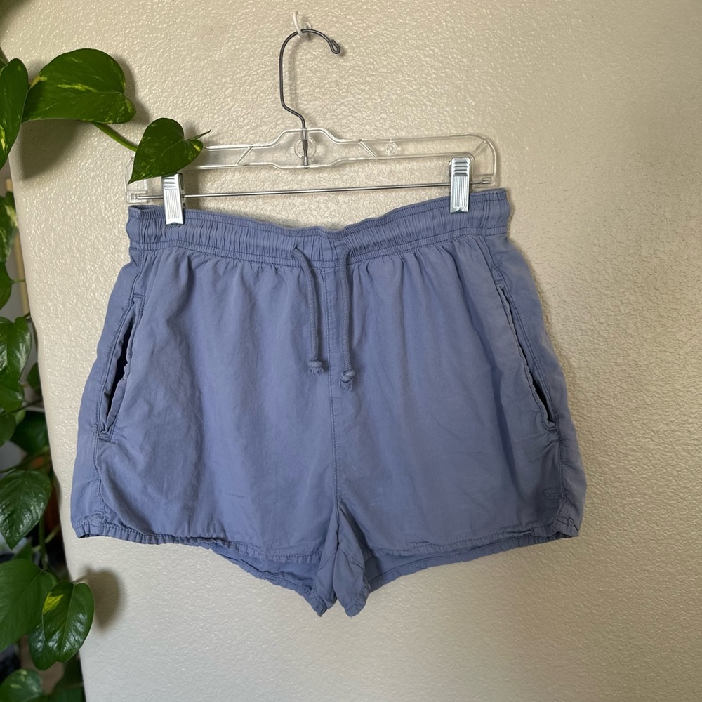 BDG Light Blue Elastic Waistband Shorts